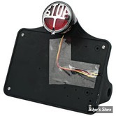 PLAQUE LATERALE - 143 X 210 - SOFTAIL 1984/2007 - CPV - AVEC FEU STOP LED - NOIR - 0424B