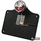 PLAQUE LATERALE - 143 X 210 - SPORTSTER 57UP - CPV - AVEC FEU STOP LED - NOIR 