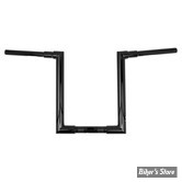 GUIDON 38MM SUR RISERS 32MM - HAUTEUR : 36.00 CM / 14" - BURLY - JASON BAR - TOURING FLTR/X/ST 15/23 - DIAMÈTRE : 1 1/2 / 38MM - NOIR -  B12-6091B