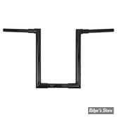 GUIDON 38MM SUR RISERS 32MM - HAUTEUR : 40.00 CM / 16" - BURLY - JASON BAR - TOURING FLTR/X/ST 15/23 - DIAMÈTRE : 1 1/2 / 38MM - NOIR -  B12-6092B