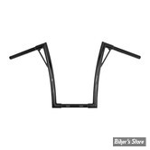 GUIDON BURLY - APEHANGER - LOUIE BAR - AVEC EMPREINTES / SLOTTED + TWB - HAUTEUR : 40,50 CM / 16" - NOIR