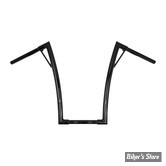 GUIDON BURLY - APEHANGER - LOUIE BAR - AVEC EMPREINTES / SLOTTED + TWB - HAUTEUR : 48,00 CM / 19" - NOIR