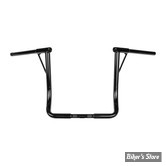 GUIDON BURLY BRAND - LOUIE BAR - TOURING 08UP TWB 1"1/4 - HAUTEUR : 40.50 CM / 16"-  AVEC EMPREINTES ET PERCAGES - NOIR