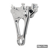 ETRIER ARRIERE PERFORMANCE MACHINE - SOFTAIL MILWAUKEE EIGHT 2018UP - 4-PISTON ONE-PIECE CALIPER/BRACKET - CHROME