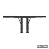 GUIDON BURLY - FOLSOM BAR - AVEC EMPREINTES / SLOTTED + TWB - HAUTEUR : 25.40 CM / 10" - NOIR - B12-5504TB