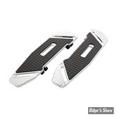 - ECLATE Y - PIECE N° 01 - KIT PLATEFORMES CONDUCTEUR - SOFTAIL 86UP / FLT 84UP - ARLEN NESS - SPEEDLINER RIDER FLOORBOARDS - CHROME - 410-022