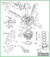  ECLATE G - PIECE N° 00 - ECLATE PIECES CYLINDRES ET CULASSE - SPORTSTER 883CC 86/21