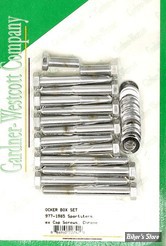 ECLATE F - PIECE N° 12 - KIT VISSERIE DE CULBUTEURS XL 77/85 - OEM 4710 / 4014W / 6316HW / 341 - HEX - CHROME