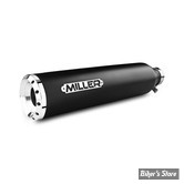 - SILENCIEUX - MILLER - DYNA FXDWG 103" 2017 - UTAH III SLIP-ON MUFFLER SET - EMBOUT : STANDART : POLI / CORPS : NOIR - EURO 4 - HD-FXDWG-III-X5.06