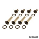 ECLATE O - PIECE N° 05 - KIT VISSERIE DE SABRES ET DE GB AR - SOFTAIL M8 2018UP - OEM 10200521 / 3056 - Screws4Bikes - NOIR MAT - FS.HD.4.swm