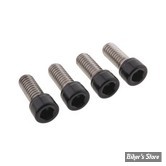 ECLATE O - PIECE N° 04B - KIT VISSERIE DE GARDE BOUE AVANT - OEM 3275 - SOFTAIL FXBB / FXLR / FXST - SCREWS4BIKES - NOIR BRILLANT - FS.HD.6.SW