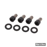 ECLATE O - PIECE N° 04B - KIT VISSERIE DE GARDE BOUE AVANT - OEM 10200201 - SOFTAIL FXBRS 2018UP - SCREWS4BIKES - NOIR BRILLANT - FF.HD.8.sw