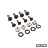 ECLATE O - PIECE N° 04B - KIT VISSERIE DE GARDE BOUE AVANT - OEM 7878 / 10200053 / 3018A - SOFTAIL FXFB/S - SCREWS4BIKES - NOIR BRILLANT - FF.HD.6.sw