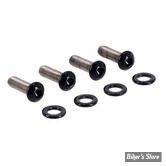 ECLATE O - PIECE N° 04B - KIT VISSERIE DE GARDE BOUE AVANT - OEM 4975M - SPORTSTER 1200CX 16/20 - SCREWS4BIKES - NOIR BRILLANT - FF.HD.3.sw