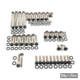 - KIT VISSERIE MOTEUR - SPORTSTER RA  /RH / PAN AMERICA - SCREWS4BIKES - INOX / TÊTES : ALLEN NOIR BRILLANT