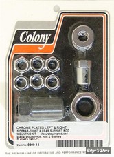 ECLATE IE - PIECE N° 23A - Kits de montage pour tringle de support marche-pieds - OEM 8038 / 50516-32 / 7789 / 50517-38 - COLONY - CHROME - 9800-14