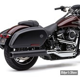 SILENCIEUX COBRA - SOFTAIL MILWAUKEE EIGHT 18UP - COBRA DUAL CUT 4" SLIP-ON - FLSB 18UP - NOIR - 6521B