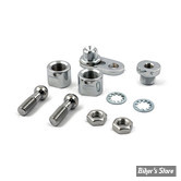 ECLATE K - PIECE N° 02 - KIT DE  FIXATION DE CLIGNOTANTS DE GUIDON - OEM 68185-00 - SUR ROTULES - Chrome