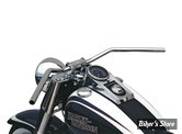 GUIDON FLEYR BAR STYLE - LUCAS - FLYER BAR - AVEC EMPREINTES - CHROME - MCL132CKK