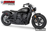 ECHAPPEMENT -  FREEDOM PERFORMANCE - INDIAN SCOUT 14UP - SHORTY 2 EN  1 - TURN OUT - NOIR / CHROME - IN00084