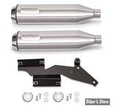  SILENCIEUX - BLACK DUCK - SOFTAIL M8 FXLR / FXBB 18/24 - BOMBARDIER - FINITION : CHROME