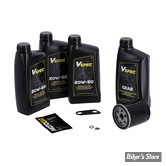 KIT HUILE MINÉRALE - Kit vidange moteur - 20W50 MINERALE - SPORTSTER 04/22 - BIG OIL SERVICE KIT - FILTRE A HUILE : NOIR -  MCS / VSPEC