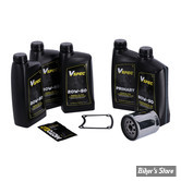 Kit vidange moteur - 20W50 MINERALE - FXR 87/94 - BIG OIL SERVICE KIT - FILTRE A HUILE : CHROME -  MCS / VSPEC