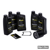 KIT HUILE MINÉRALE - Kit vidange moteur - 20W50 MINERALE - FXR 87/94 - BIG OIL SERVICE KIT - FILTRE A HUILE : NOIR -  MCS / VSPEC
