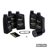 Kit vidange moteur - 20W50 MINERALE - SOFTAIL 84/98 - BIG OIL SERVICE KIT - FILTRE A HUILE : CHROME -  MCS / VSPEC