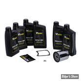 KIT HUILE MINÉRALE - Kit vidange moteur - 20W50 MINERALE - TOURING 86/98 - BIG OIL SERVICE KIT - FILTRE A HUILE : CHROME -  MCS / VSPEC
