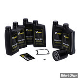 KIT HUILE MINÉRALE - Kit vidange moteur - 20W50 MINERALE - TOURING 86/98 - BIG OIL SERVICE KIT - FILTRE A HUILE : NOIR -  MCS / VSPEC