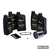 KIT HUILE MINÉRALE - Kit vidange moteur - 20W50 MINERALE - BIG OIL SERVICE KIT -  99/06 / DYNA 99/05 - FILTRE A HUILE : CHROME -  MCS / VSPEC