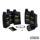 KIT HUILE MINÉRALE - Kit vidange moteur - 20W50 MINERALE - BIG OIL SERVICE KIT -  99/06 / DYNA 99/05 - FILTRE A HUILE : NOIR -  MCS / VSPEC