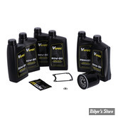 KIT HUILE MINÉRALE - Kit vidange moteur - 20W50 MINERALE - TOURING 99/06 - BIG OIL SERVICE KIT - FILTRE A HUILE : NOIR -  MCS / VSPEC