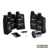 Kit vidange moteur - 20W50 SYNTHETIQUE - SPORTSTER 04/22 - BIG OIL SERVICE KIT - FILTRE A HUILE : CHROME -  MCS / VSPEC