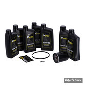 Kit vidange moteur - 20W50 SYNTHETIQUE - TOURING MILWAUKEE EIGHT 17UP - BIG OIL SERVICE KIT - FILTRE A HUILE : NOIR -  MCS / VSPEC