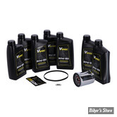 KIT HUILE SYNTHETIQUE - Kit vidange moteur - 20W50 SYNTHETIQUE - TOURING MILWAUKEE EIGHT 17UP - BIG OIL SERVICE KIT - FILTRE A HUILE : CHROME -  MCS / VSPEC