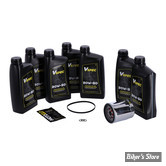 KIT HUILE SYNTHETIQUE - Kit vidange moteur - 20W50 SYNTHETIQUE - SOFTAIL MILWAUKEE EIGHT 18UP  - BIG OIL SERVICE KIT - FILTRE A HUILE : CHROME -  MCS / VSPEC