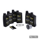 KIT HUILE MINÉRALE - Kit vidange moteur - SAE 50 - SHOVELHEAD FL/FX 82/84 - BIG OIL SERVICE KIT - FILTRE A HUILE : CHROME -  MCS / VSPEC