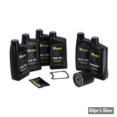KIT HUILE MINÉRALE - Kit vidange moteur - SAE50 MINERALE - FXR 88/86 - BIG OIL SERVICE KIT - FILTRE A HUILE : NOIR -  MCS / VSPEC