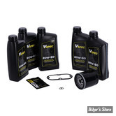 Kit vidange moteur - 20W50 SYNTHETIQUE - BIG OIL SERVICE KIT -  99/06 / DYNA 99/05 - FILTRE A HUILE : NOIR -  MCS / VSPEC