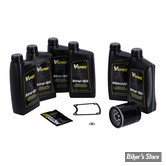 KIT HUILE SYNTHETIQUE - Kit vidange moteur - 20W50 SYNTHETIQUE - TOURING 99/06 - BIG OIL SERVICE KIT - FILTRE A HUILE : CHROME -  MCS / VSPEC