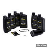 KIT HUILE SYNTHETIQUE - Kit vidange moteur - 20W50 SYNTHETIQUE - DYNA 91/98 - BIG OIL SERVICE KIT - A HUILE : NOIR -  MCS / VSPEC 