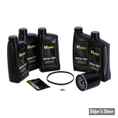 Kit vidange moteur - 20W50 SYNTHETIQUE - SOFTAIL 07/17 / DYNA 06/17 - BIG OIL SERVICE KIT - FILTRE A HUILE : NOIR -  MCS / VSPEC