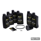 KIT HUILE SYNTHETIQUE - Kit vidange moteur - 20W50 SYNTHETIQUE - TOURING 07/16 - BIG OIL SERVICE KIT - FILTRE A HUILE : NOIR -  MCS / VSPEC