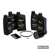 KIT HUILE MINÉRALE - Kit vidange moteur - 20W50 MINERALE  - SOFTAIL 07/17 / DYNA 06/17 - BIG OIL SERVICE KIT - FILTRE A HUILE : NOIR -  MCS / VSPEC