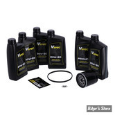 KIT HUILE MINÉRALE - Kit vidange moteur - 20W50 MINERALE - TOURING 07/16 - BIG OIL SERVICE KIT - FILTRE A HUILE : NOIR -  MCS / VSPEC
