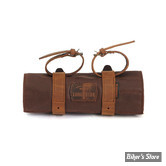 ROULEAU À OUTILS LONGRIDE MOTORCYCLESBAG - TOOL ROLL - COTTON WAXED - MARRON BROWN