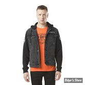 - VESTE - VON DUTCH -  Denim jacket BI-MATIERE - BLACK - TAILLE S