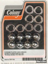 ECLATE G - PIECE N° 14 - KIT D'ECROUS POUR EMBASE DE CYLINDRES - BIGTWIN 30/77 - 16602-30 / 0134 - ACORN - CHROME - COLONY - 7017-16